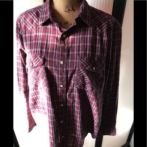 Plaid Snap Cowboy Shirt. Long sleeves w/snaps too!